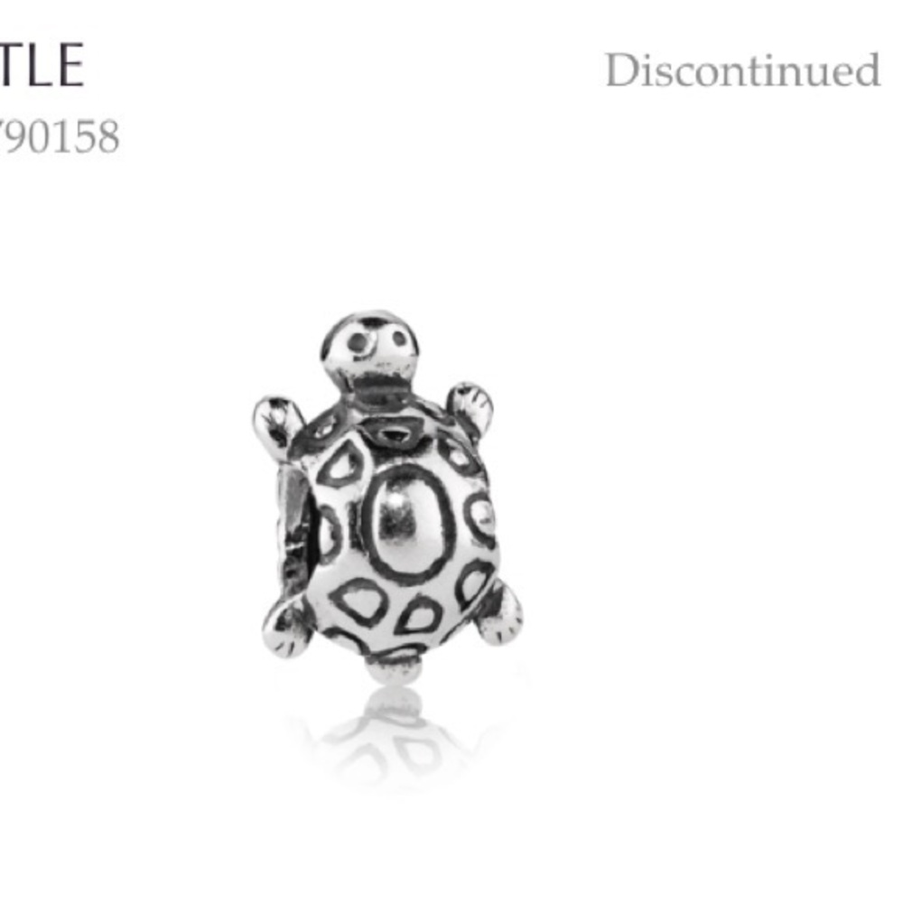 Discontinued Pandora Turtle Charm